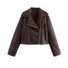 Kaslead New Arrival Women's Clothing Fashion Style Stylish Simple and Versatile Double-Sided Short Jacket 8741270