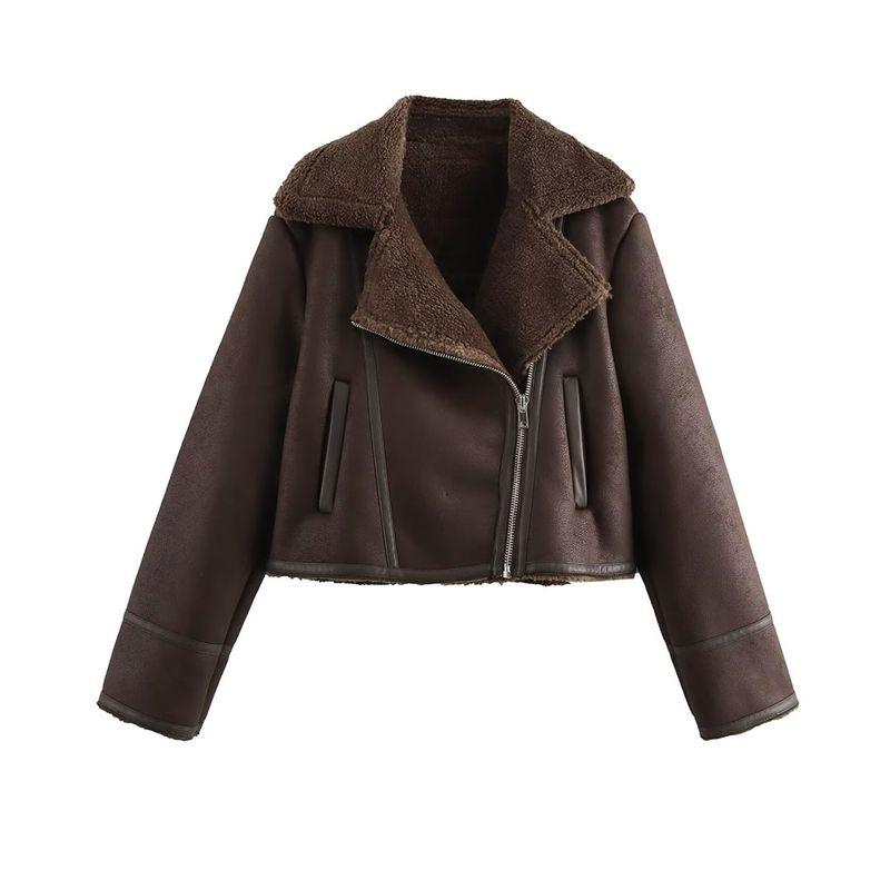 Kaslead New Arrival Women's Clothing Fashion Style Stylish Simple and Versatile Double-Sided Short Jacket 8741270