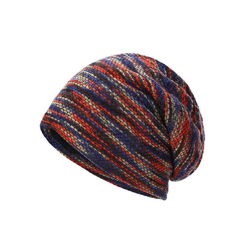 Hat Women's autumn and winter headgear Fleece thickened knitted hat Windproof and cold outdoor cycling Warm in winter