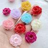 Resin Kawaii 3D Colorful Rose Flat back Flower Stone Scrapbook Figurines 10PCS DIY Bow Decor Accessories Crafts