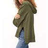 Women's Fashionable Solid Color Long Sleeved Sweatshirts Top