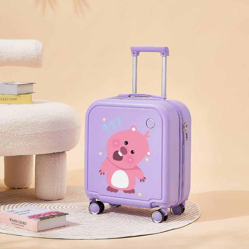 Husă de îmbarcare cu parolă pentru roată universală silențioasă pentru studenți 18 inchi și 20 inci Husă de călătorie distractivă pentru copii cu desene animate