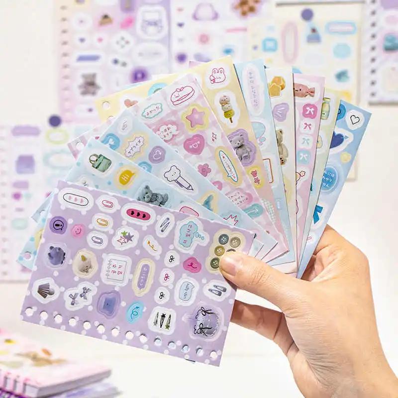 30sheets/piece Laptop Kpop Scrapbook Journal Kawaii Stickers Kids Gift Korean Ins Cute Collage Material Decorative Sticker Book