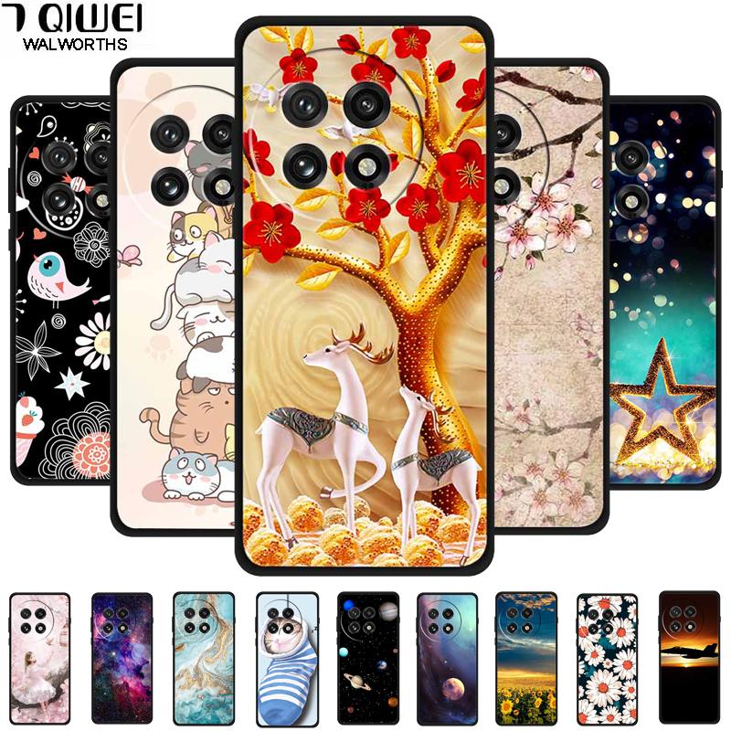 For OnePlus 13R 5G Case Cute Animal Printing Silicone Soft Bumper Covers for Oneplus 13R 1+13 R TPU Coques Phone Cases Back Capa