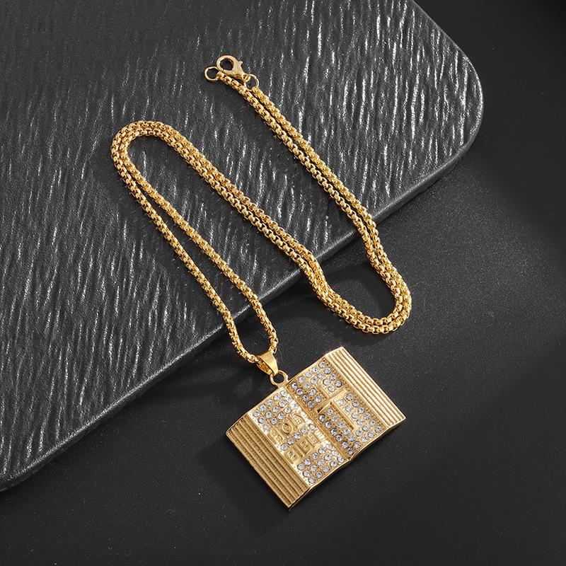 Pendant Strong Price Vintage Bible Stacking Pendant Necklace