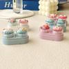 Cute Contact Lens Case Portable Drawer-Style Color Cartoon Contact Care Box Mini Drawer Plastic Travel Small Companion Box