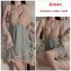 Large Size Sexy Underwear Plus Chest Pad Pure Desire Butterfly Suspender Nightdress Strap Robe Home Set