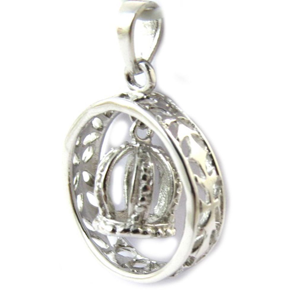 Les Trésors De Lily [C3648] - 'King' Silver Pendant