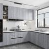 90CM Width Wood Grain Furniture Waterproof Vinyl Wall Sticker Self Adhesive Wallpaper Kitchen Cabinet Door Renovation Sticker