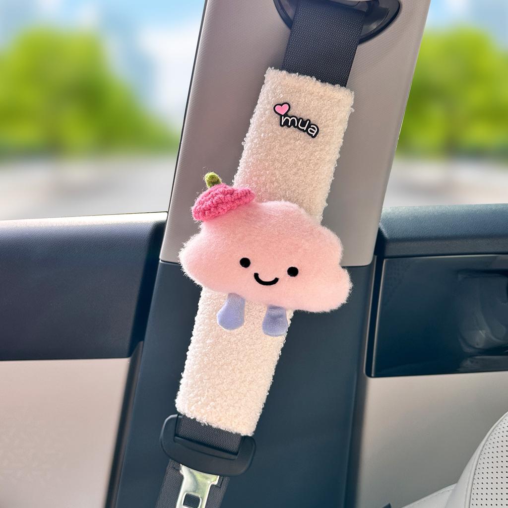 Car Tissue Box for Geely EX2 Armrest Box Seat Type Cute Car Cardboard Box Lamb Fleece Shoulder Cover All-season Car Accessories