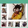 Dragon Ball Kissenbezug Atemberaubender Cartoon Quadratischer Kissenbezug Für Stilvolles Sofa Heimdekor