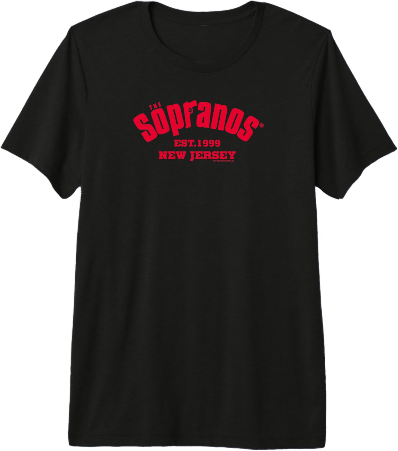 The Sopranos 1999 New Jersey Adult Premium Tri-Blend T-Shirt S разноцветный