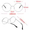 Men Vintage Anti Blue light Glasses Frame Round Women Lens Myopia Optical Mirror Simple Metal Anti-blue Clear Eyewear Frames