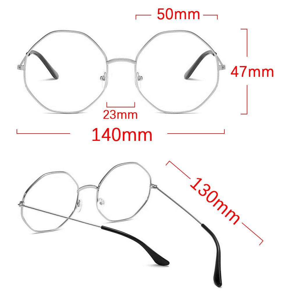 Men Vintage Anti Blue light Glasses Frame Round Women Lens Myopia Optical Mirror Simple Metal Anti-blue Clear Eyewear Frames