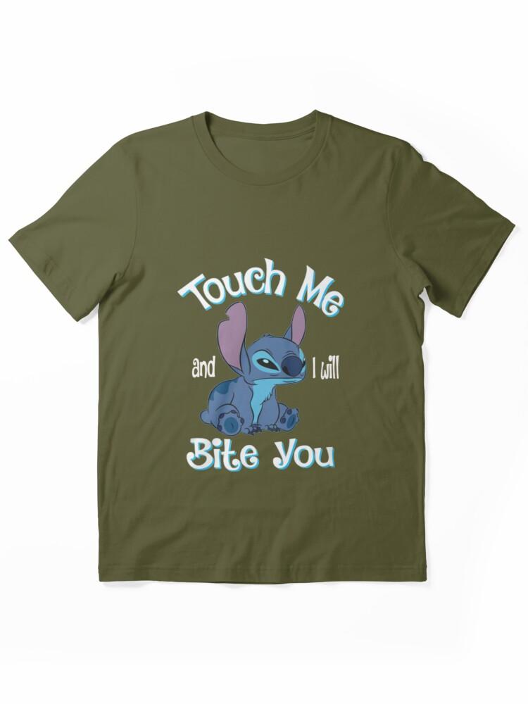 Lilo & Stitch The Series Stitch And Lilo Stitch Touch Me And I Will Bite You Essential Unisex T-Shirt