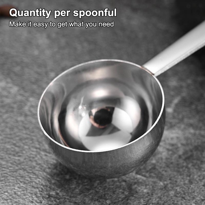 Stainless Steel Coffee Measuring Scoop Food Grade Multi Use Precise Markings for Home Baking Spice Measuring Use