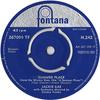 7inch Record JACKIE RAE  Summer Place H242 Fontana 1960 UK Pop Used