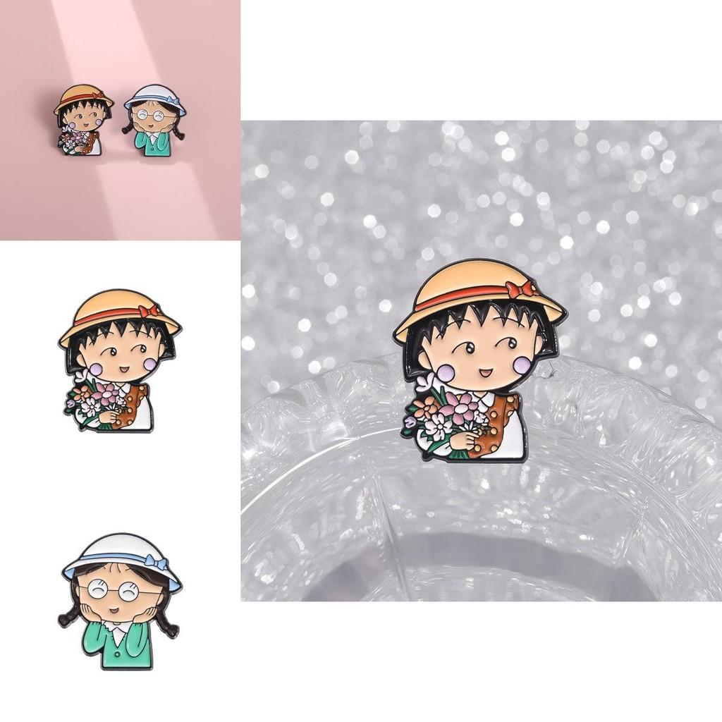 Animation Cartoon Delightful Badge Brooch With Lovely Girl Shape For Memorable Fashion Statement