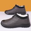 cloth shoes men's cotton shoes winter velvet warm men's shoes soft sole non-slip middle-aged and elderly father