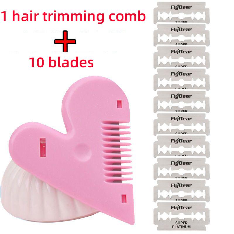 

Расческа для стрижки волос, инструмент для стрижки челки, домашние дети, студентки, безопасная стрижка, секущиеся волосы, тонкая расческа