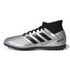 Adidas Predator Tango 19.3 Abrasion Resistant Mid top Kids' Soccer Shoes Silver Black Patchwork Kids' G25802