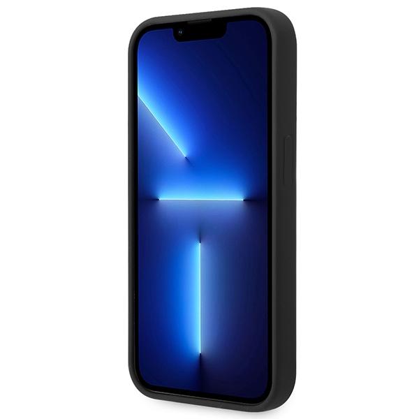 Guess Guhcp14Xsltgk Iphone 14 Pro Max6,7 Czarny/Black Hardcase Silicone Triangle