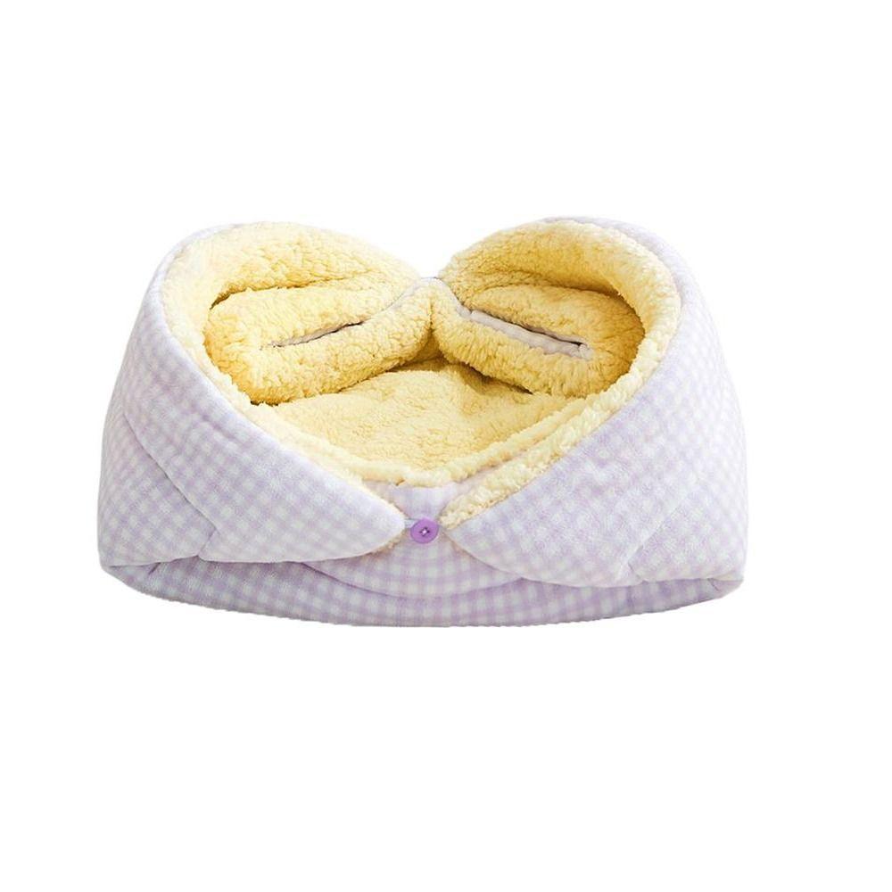 Creative Foldable Cat Sleeping Beds Thickened Semi Closed Pet Beds Soft Warm Cat Cave Winter Season
