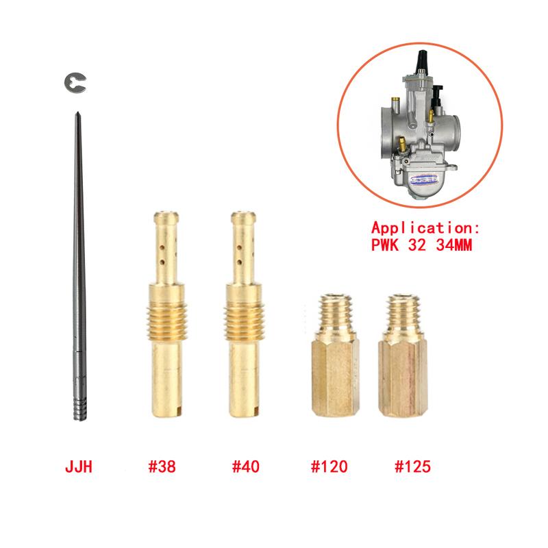 For Keihin Pwk Carburetor 28 30 32 34 36 38 40 42mm Repair Rebuild Kits Set Main Jet Pilot-jet Oil Needle Carburadores Slow Jets