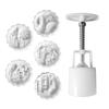 Creative Kitchen Mooncake Molding Set Delicate Patterned Delight Treat Crafting Molds Manual Mooncakes Press Embosser