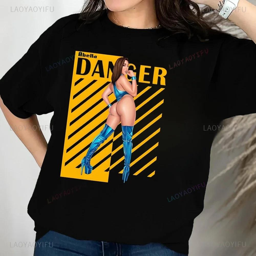 Sexy Abella Danger Printed T-shirt Neutral Trend Harajuku Short Sleeve Unisex Shirt Graphic Lar