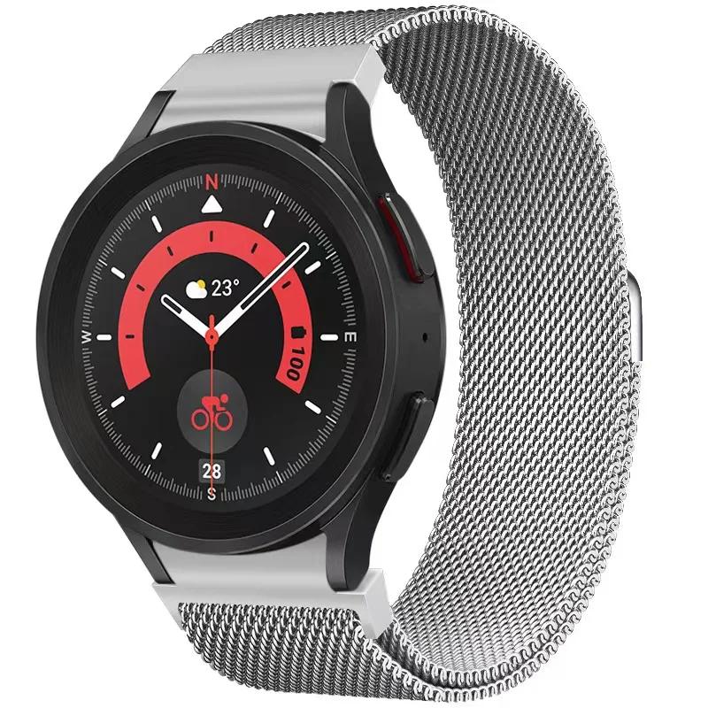 Metal strap For Samsung Galaxy watch 7/6/5/4 44mm 40mm Magnetic Bracelet Wristband Correa Galaxy Watch 6 Classic 46mm 47mm Belt