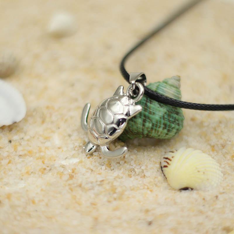 Noter Neues Meerestier Hai Halskette Für Männer 60cm Hip-Hop Halsband Sommer Strand Schmuck Delfin Schildkröte Schwanz Halskette Geschenk Für Ihn