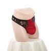 Slip sexy in pizzo di Natale da uomo: Stile Europeo & Americano, Vita Bassa, Design Patchwork Vuoto