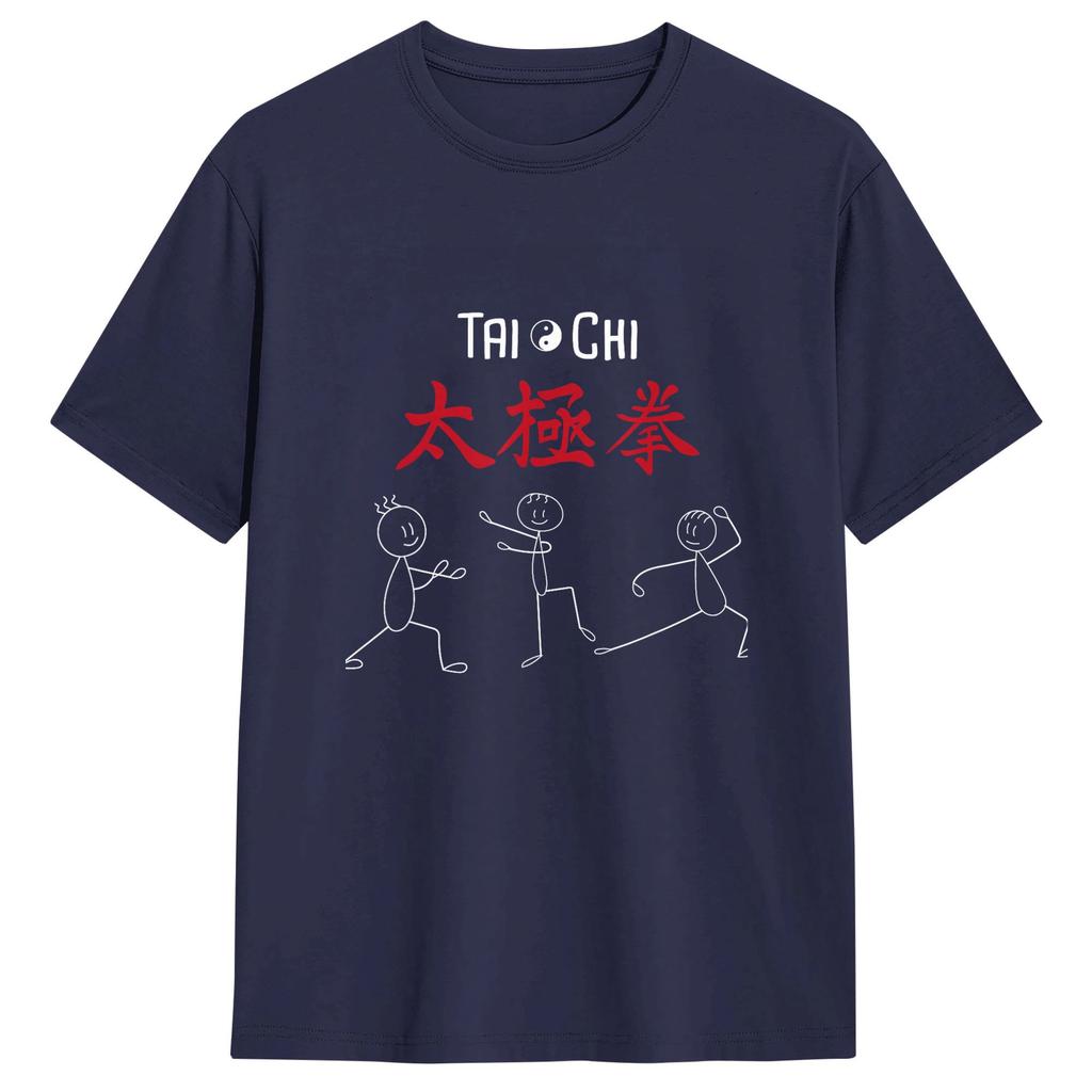 Tai Chi T Shirt Summer 100 Cotton T Shirts For Unisex Hippie Pattern Tshirt Short Sleeve Vintage Top Tees