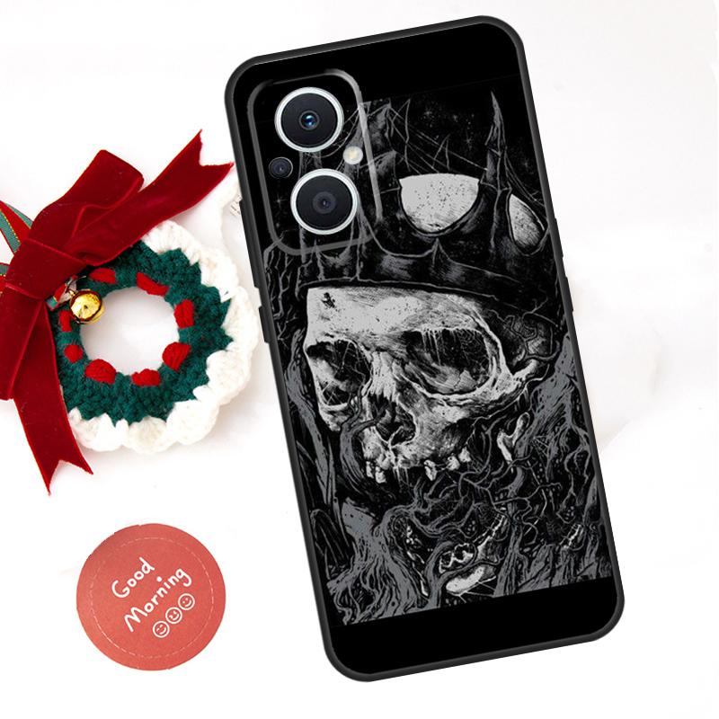 Gothic Fashion Skull Funda For OPPO Reno 13 F 14 10 11 12 Pro 12F 11F 14F 7 8 Lite OPPO Find X9 X8 X6 X5 Pro Case