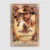 Indiana Jones And The Last Crusade Metal Sign Cinema Garage Club Bar Printing Wall Decor Tin Sign Posters