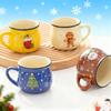 150ML Christmas Mugs Ceramic Cute Santa Elk Penguin Mousse Cup Coffee Cup for Office Home Milk Coffee Tea Cups Xmas Gifts