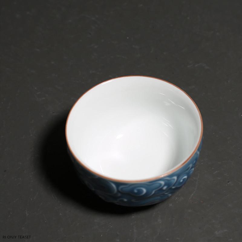 1 Stück Chinesische Kreative Handgefertigte Keramik Teetasse Porzellan Teetasse Reise Persönliche Teeschale Meistertasse Teeset Teegeschirr Zubehör