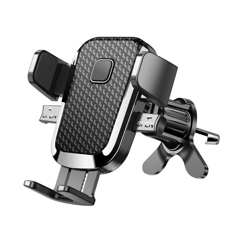 Mobile Phone Car Mount for Air Vent and Dashboard, Clip-On Gravity Anti-Shake Phone Holder