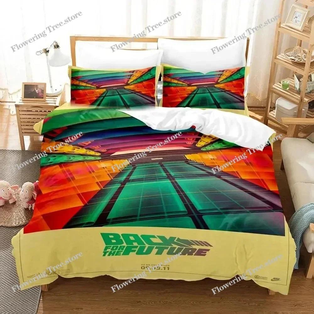 Movie Back To The Future Canary Bedding Set Duvet Cover Bed Set Quilt Cover Pillowcase Comforter King Queen Size Boys Adult029