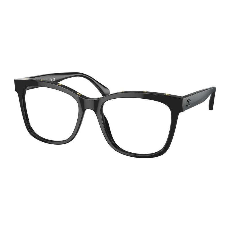 

CHANEL Fashion Trend Versatile Classic Acetate Frame Square Optical Frame/Lens Women s Black чорний