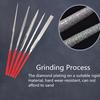 5pcs Diamond Carving Tool Polishing Metal Glass Stone Wood Craft Needle File Set