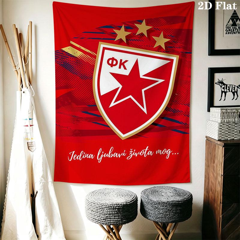 CZ Logo Wall Hanging Printed Fabric Blanket Decorative Tapestries for Bedroom Living Room Home Decor