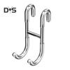 Towel Hanger Glass Door Shower Hook Strong Load-bearing Simple Installation S-Shaped Bathroom Bathrobe Hanger Hook