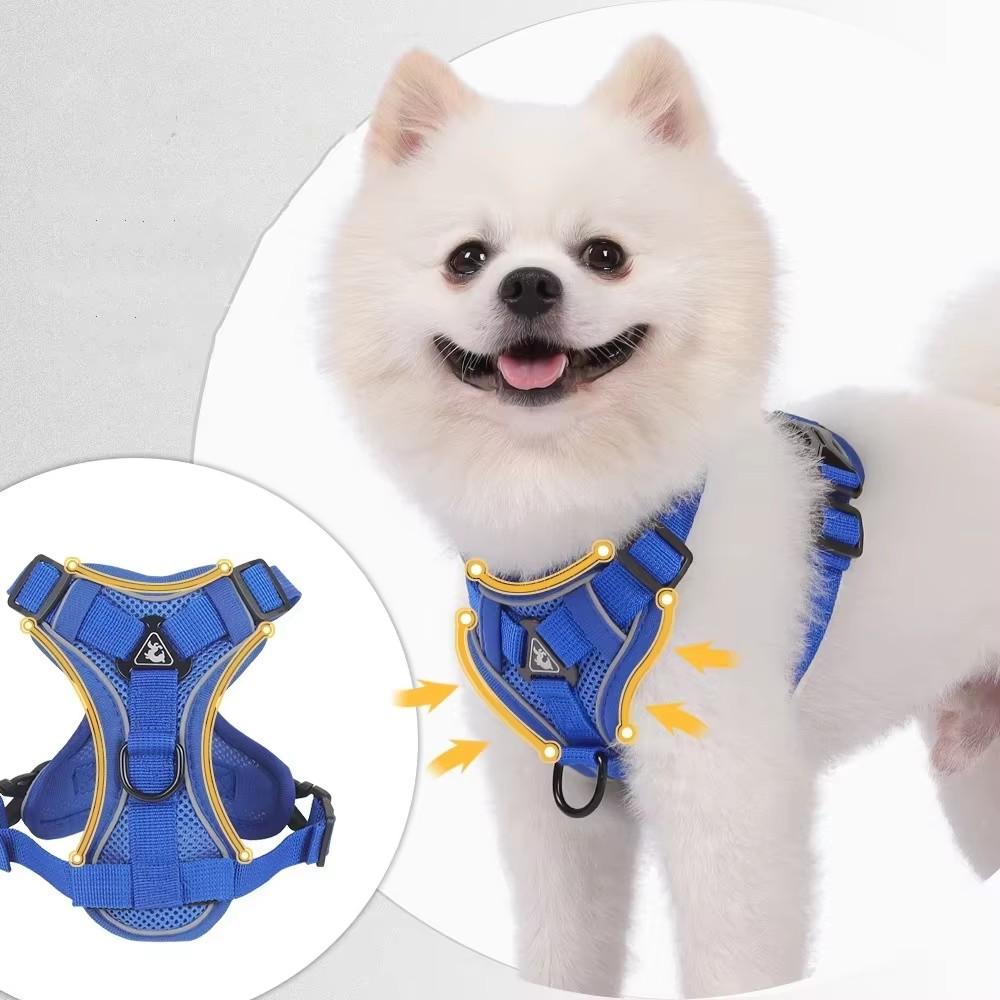 Light and Breathable Safety Reflection Anti - Escape Vest Type for Cats and Dogs Pet Harness