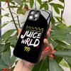 Kryt na telefon Singer J-Juice W-WRLD pro Iphone 17 Air 16 15 14 12 11 13 Pro Max Mini X Xr Xs Puls Černý skleněný kryt