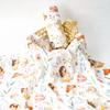 HappyFlute New One Piece Digital Print Bamboo Cotton 2 Layers Super Soft Muslin Swaddle High Quality Wrap For Newborn Blanket