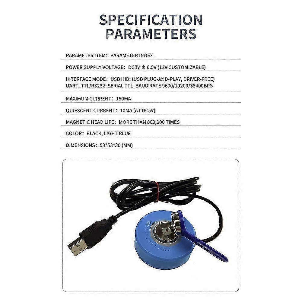 Magnetic USB Card Reader for iButton Access Control Systems