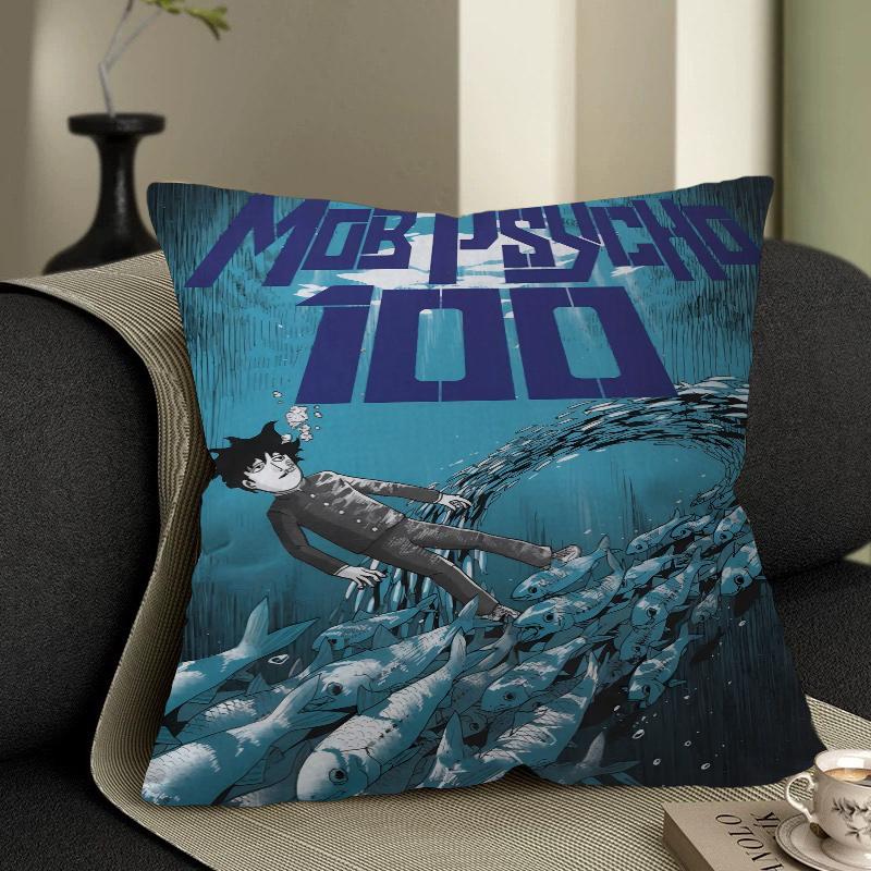 Mob Psycho 100 Personalisierte Kissenstaubabdeckung Schlafzimmer Kinder Party Dekoration Kissenbezug Geburtstag Kindergeschenk