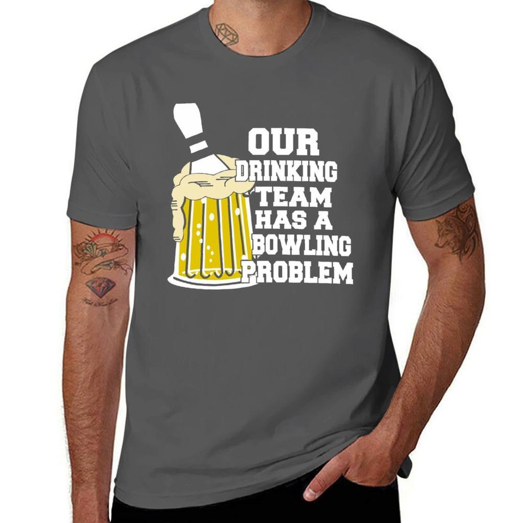 Funny Bowling Team Tshirt Plus Size Workout Short Sleeve Top Tshirt